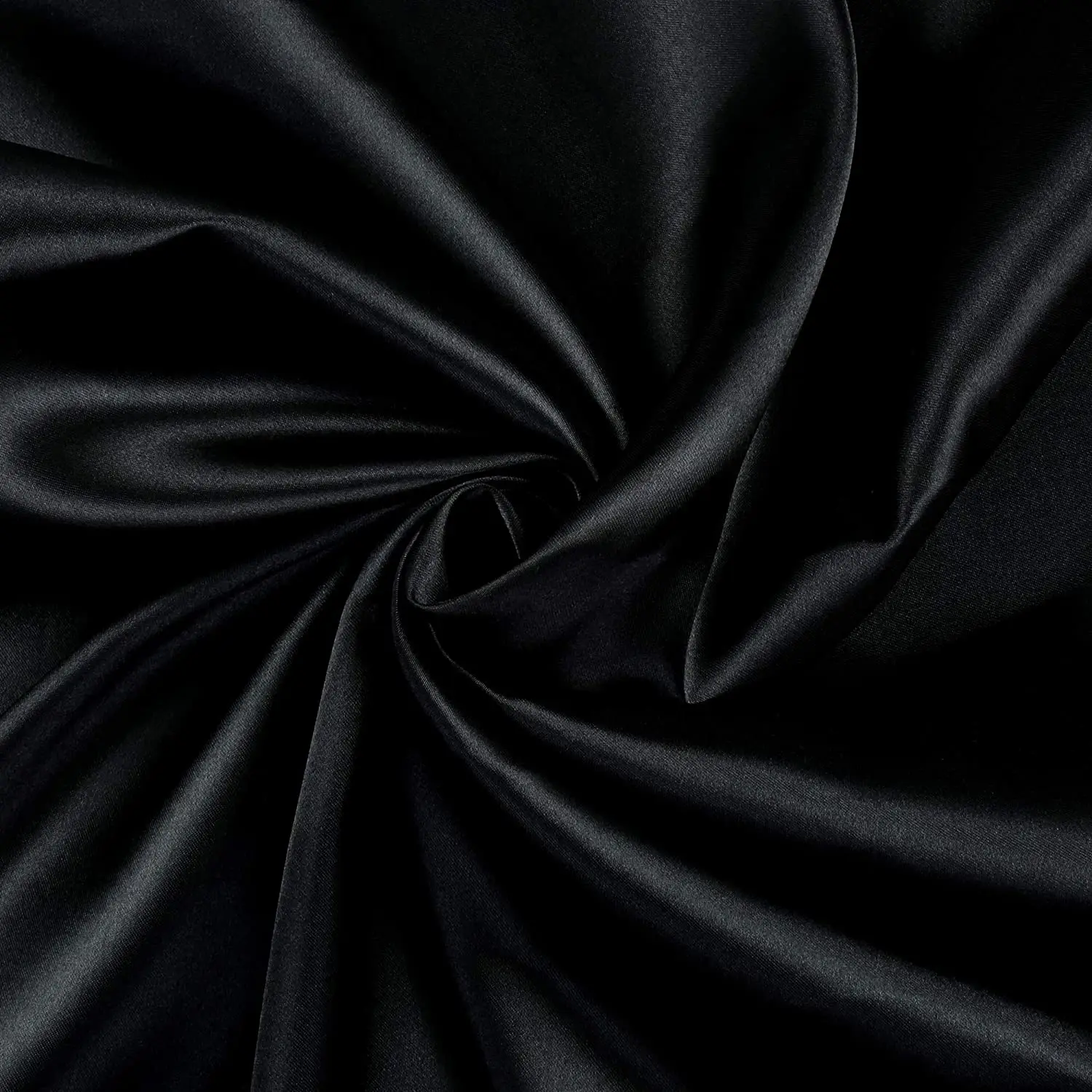 
Custom Black Yard Charmeuse Solid Satin 100 mulberrry silk fabric 22mm for pillow case 