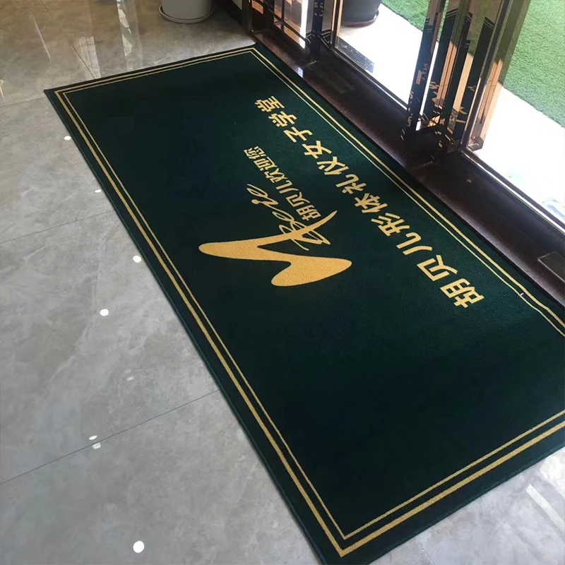 Custom Advertisement Business Shop Bar High Quality Non-slip Doormats Logo Rug