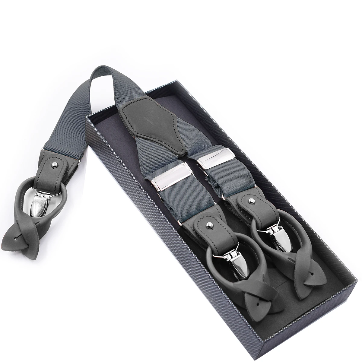 6 CLIPS BUTTON BRACES SUSPENDERS