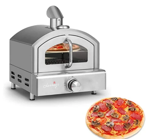 Modern style pizza gas oven 16 inch bbq grill outdoor gas pizza oven built in islands gas BBQ grill with CE