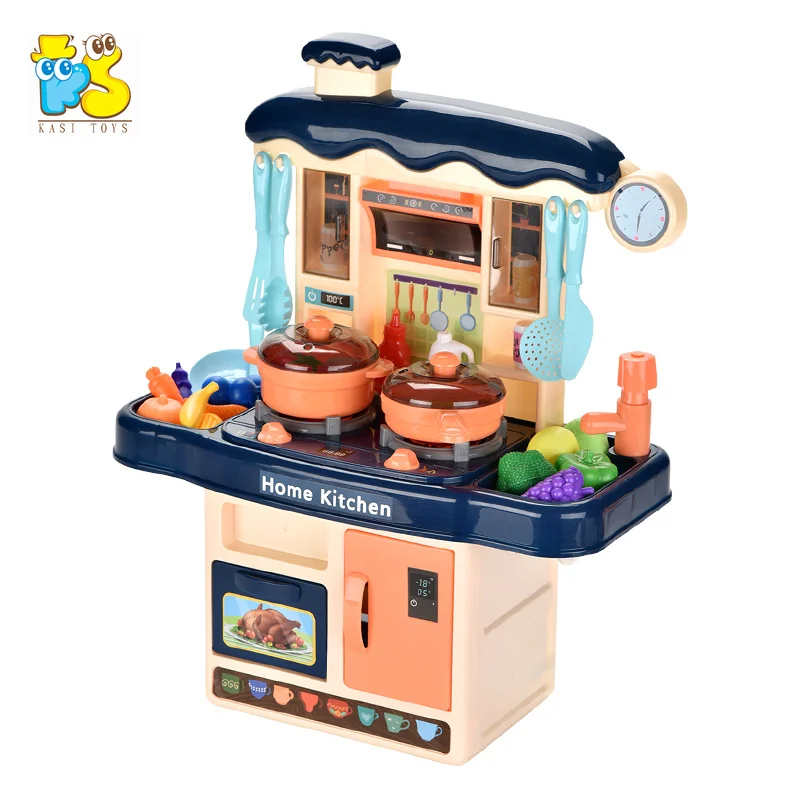 Kids play kitchen house toy simulation tableware table set cooking play toy set
