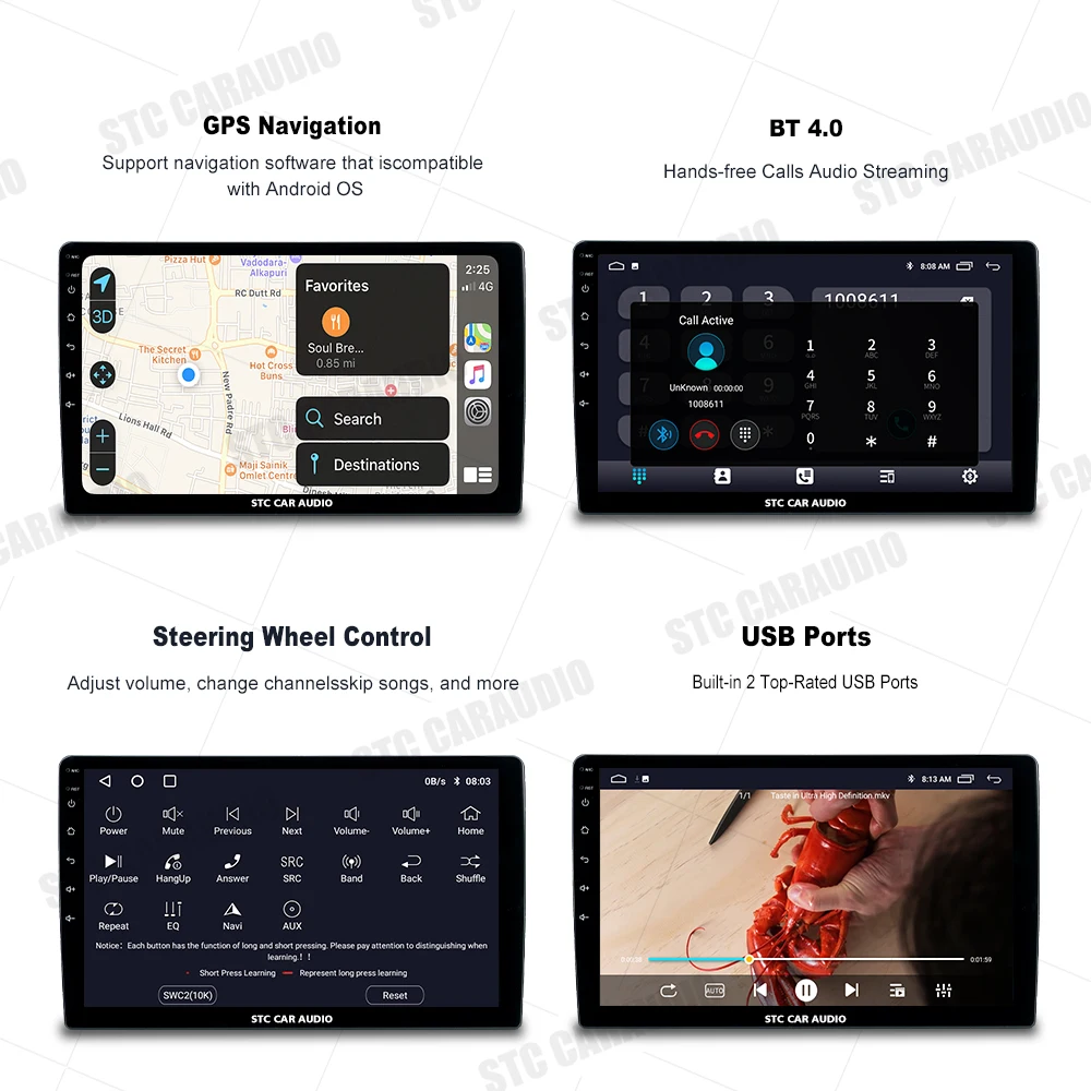 Автомобильный монитор сенсорный экран Carplay стерео 2din Android 10 автомобильный Dvd-плеер радио 9 дюймов android плеер
