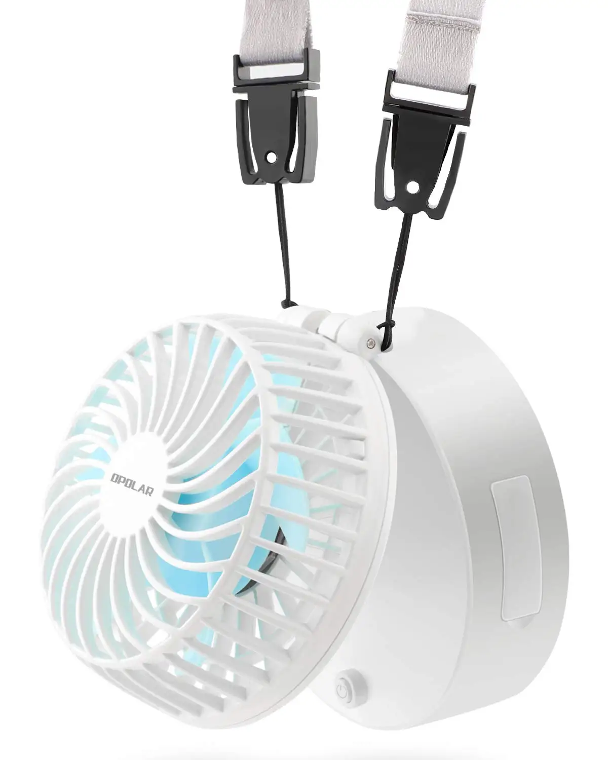 Battery Operated 4 inch Folding Hand Fan Rechargeable USB Hanging Neck Fan