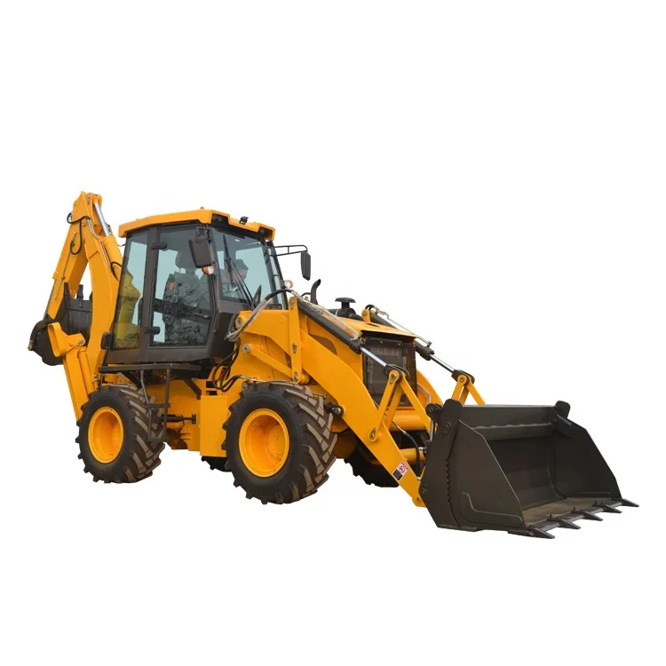 Backhoe Loader 4x4 Wheel Drive Front End Loader with Backhoe Mini Excavator Backhoe Loader