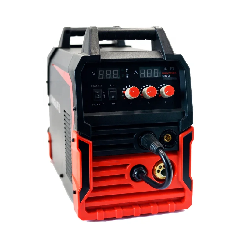 Проволочный Фидер MIG/MMA250, уплотненный бтиз инвертор, CO2, газовый экранированный сварочный аппарат