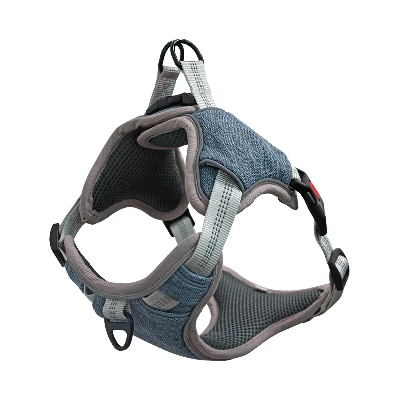 Dog Harness No Pull, Pet Harness with Dog Collar, Adjustable Reflective Outdoor Vest