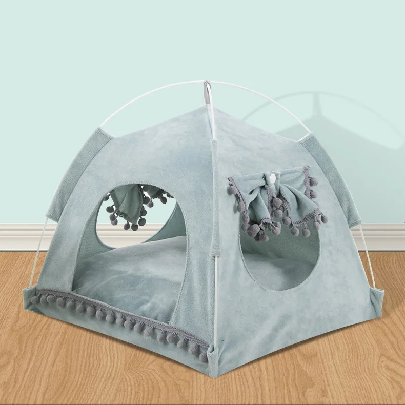 Summer cat litter small dog winter cat small tent removable and washable folding pet tent