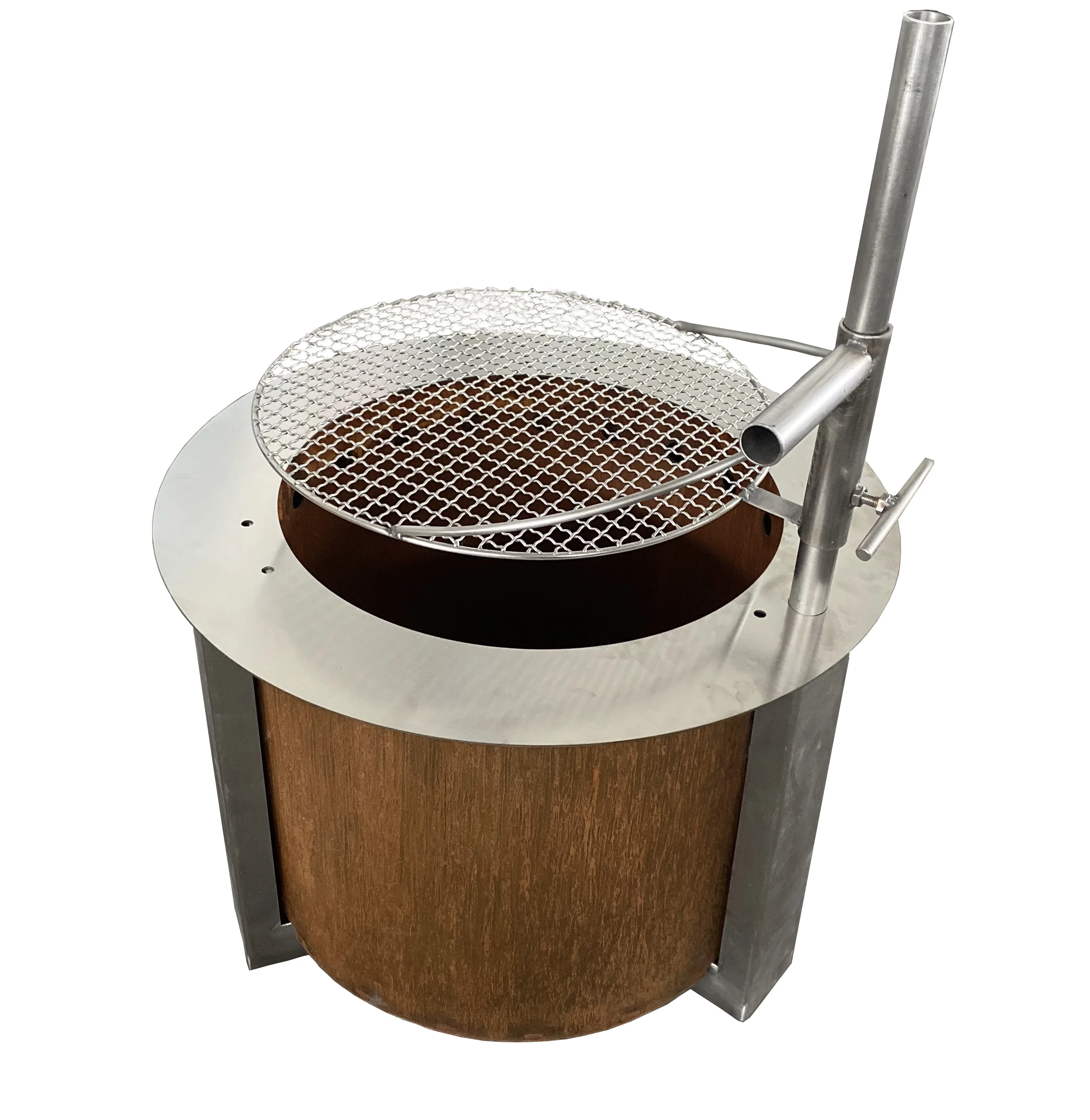 Smokeless Fire Pit with Outpost Grill