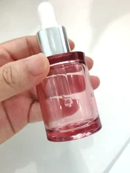 Hot sale 30ml 50ml round plastic PETG cosmetic serum essential oil dropper bottle