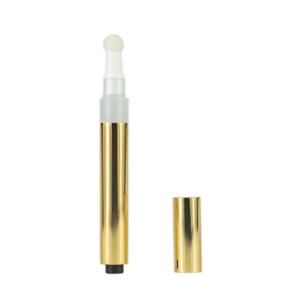 2.8ml aluminum empty cosmetic correction click pen, OEM for concealer,  lip gloss, nail polish