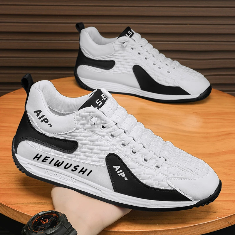 2024 обувь для прогулок, обувь для мужчин, спортивная обувь для мужчин, модная Корейская мужская мода