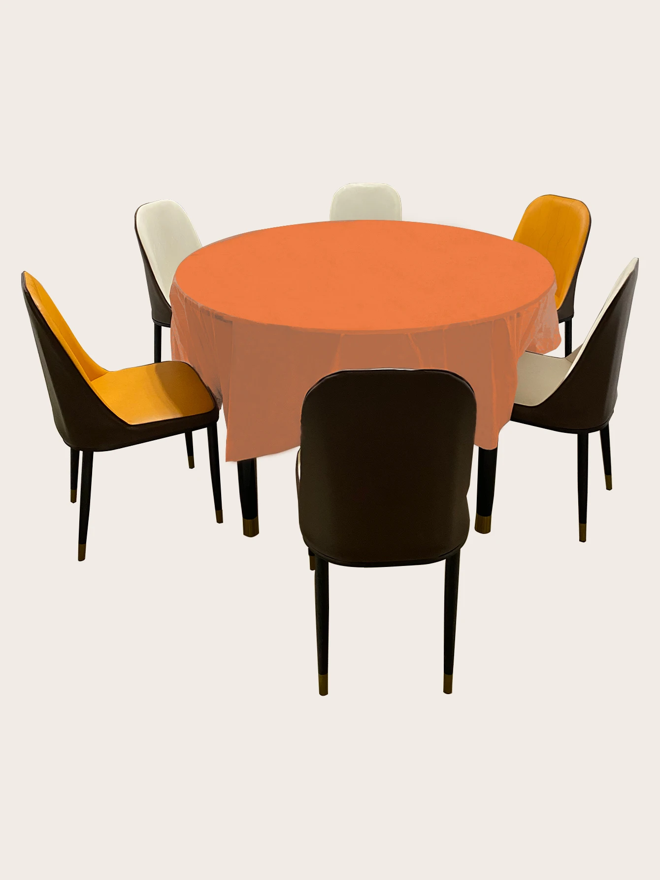 Experienced Manufacturer 84inch Round Birthday Party Disposable Tablecloth PEVA Plastic table cover