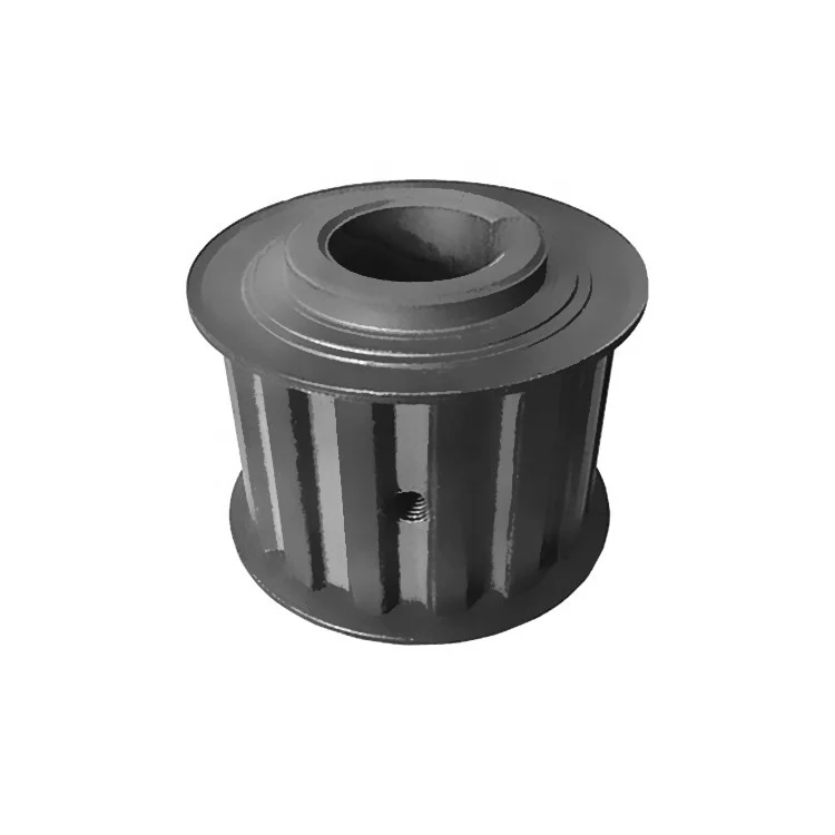 
High Quality Manufacturer Supply Sinter Steel Alloy Flange 15 Teeth Keyway Hole Timing Belt Pulley 
