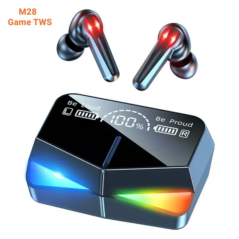 M28 Gaming Earbuds 65ms Low Latency Tws Earphones With Mic Bass Audio Sound Wireless Headsets For Mobile Phone Gamer
