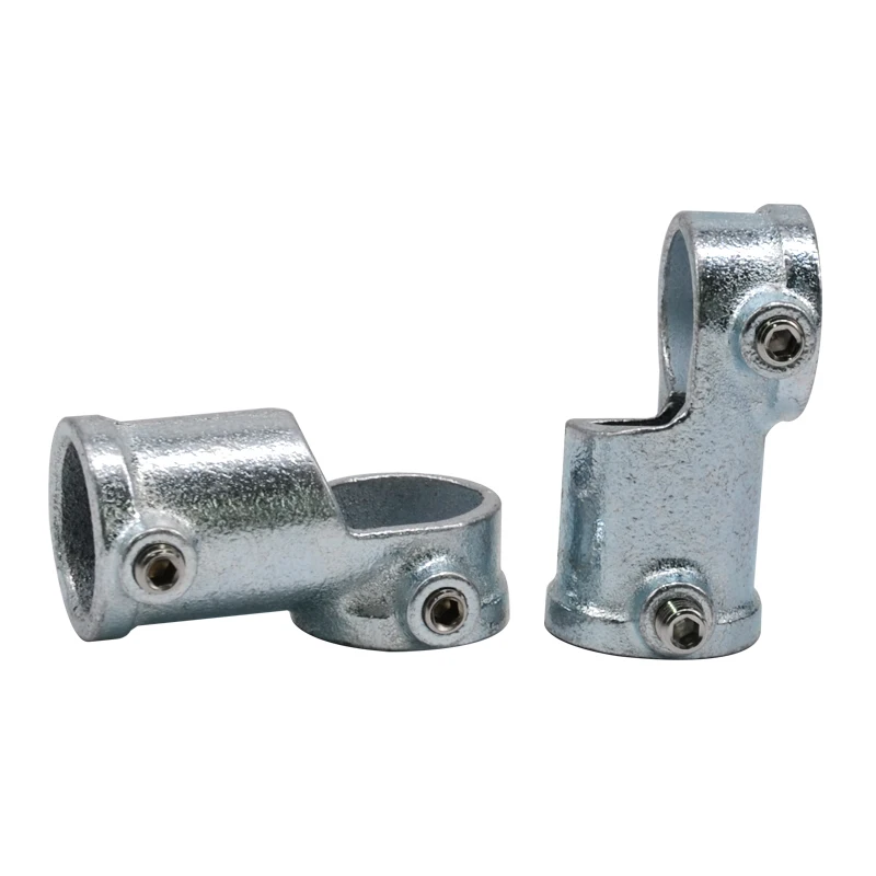 Handrail Fitting 90 Degree Round pipe Elbow malleable Connector And Cross Bar Holder