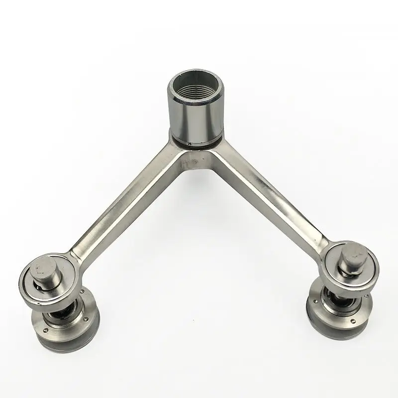 Glass Curtain Wall Spider Connector Fitting Bracket Glass Hardware Spider Stainless Steel 4 Arm Fitting Spider Claw