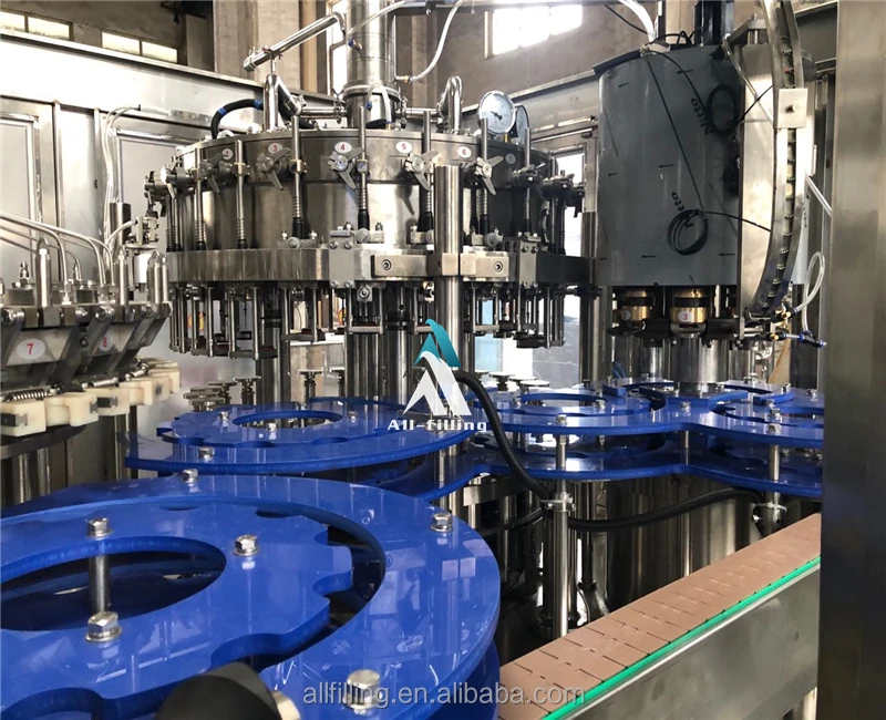 High quality bottle or canned soda water production line | 3 in 1 carbonated drink filling plant