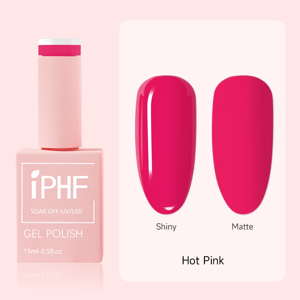 IPHF Pink Red Uv Gel Color For Nail High Pigment Macaron Gel Polish Nail Supplies Gel Polish