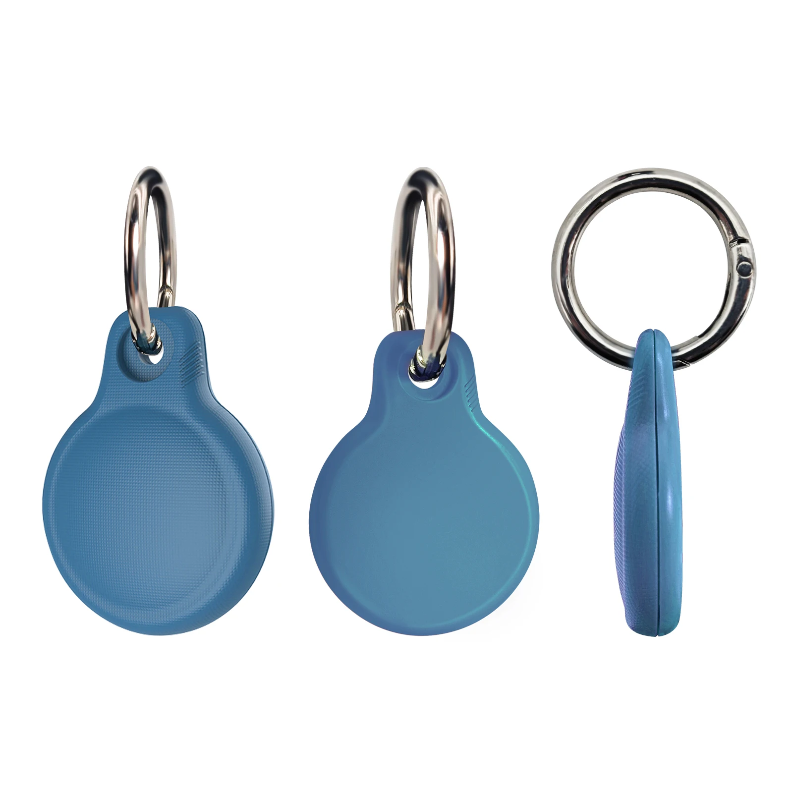 Anti Lost Wireless Tracker Protective Cover Silicone Gel Protective Sleeve Case for Airtags with Keychain