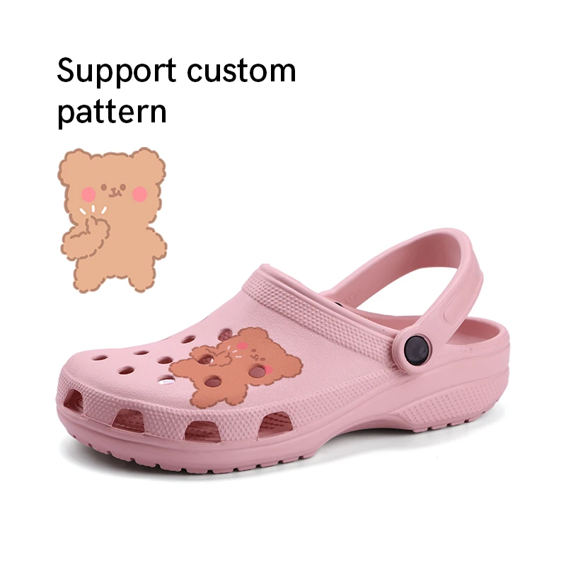 2021 Custom Logo Women Nursing Warm Clog Shoe EVA Classic Slip On Sandals Platform Winter Fur Clogs