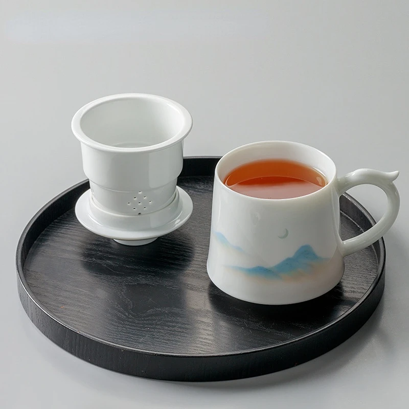 Factory Wholesale Customize Fine China Simple Home Teacup Single Cup Kung Fu Tea Set Ceramic Tea Set With Handle Camping Teapot