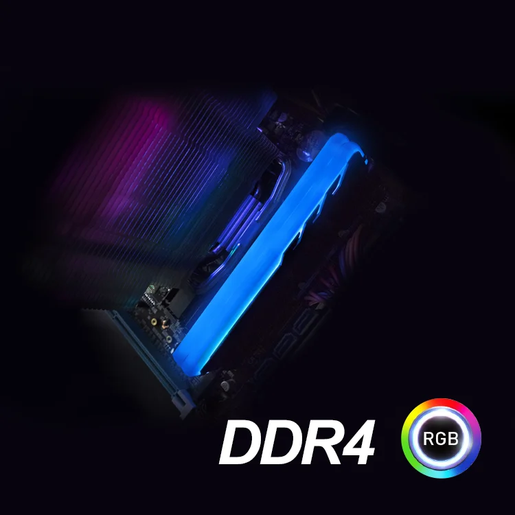 Оптовая продажа с завода Высококачественная светодиодная RGB оперативная Память DDR4 8 Гб 16 2400 2666 МГц ОЗУ для процессоров OEM радиатор игровая