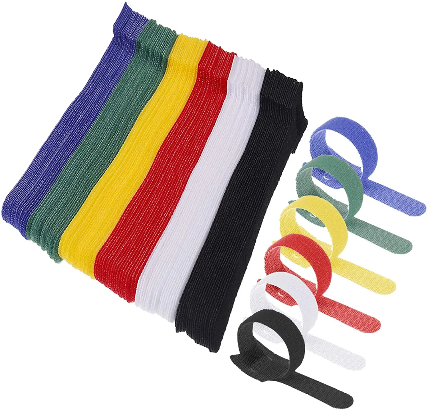 Reusable Cable Ties Cable Tidy Reusable Adhesive Wire Organizer Strap Cable Management for Tablet Laptop PC Home Office