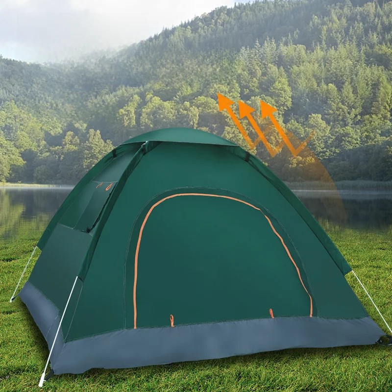 Tent outdoor automatic3-4Double2Single household sun-proof insect-proof indoor automatic adult and children tent_2