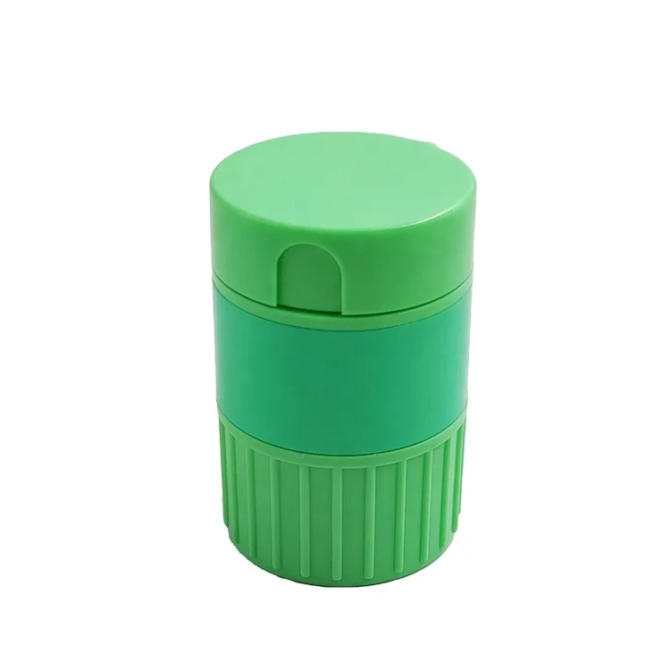multi 4 in 1 Pill Tablet Cutter Grinder Box Water Bottle cup Drug pill crusher Box case Storage custom logo
