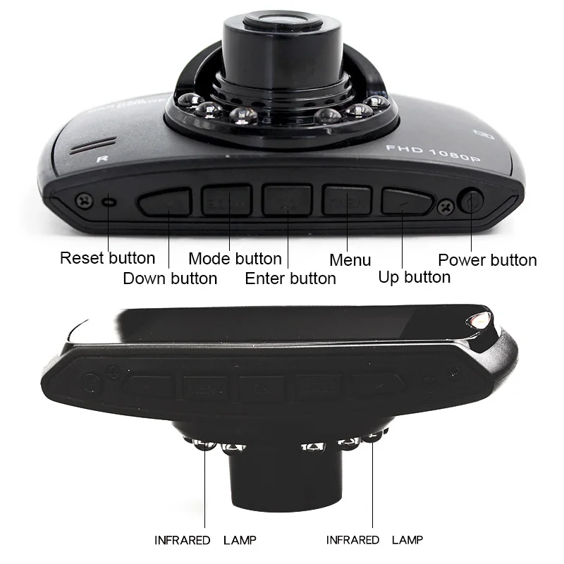Car DVR Camera G30 Driving Recorder Video Dash Cam Board With Night Vision Wide Angle Recorder Parking Dashboard