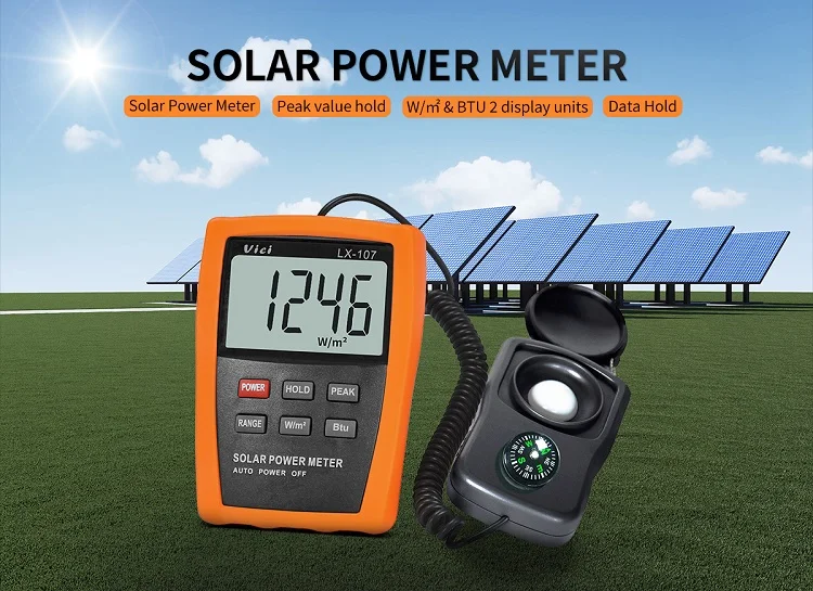 LX-107 solar power meter