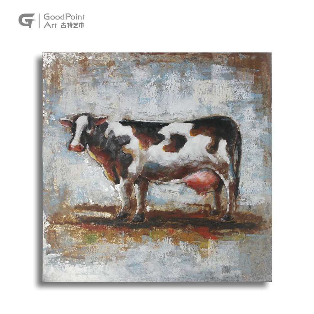 
Popular 3d oil painting wholesale art minds jersey cow baby room home decor wall 