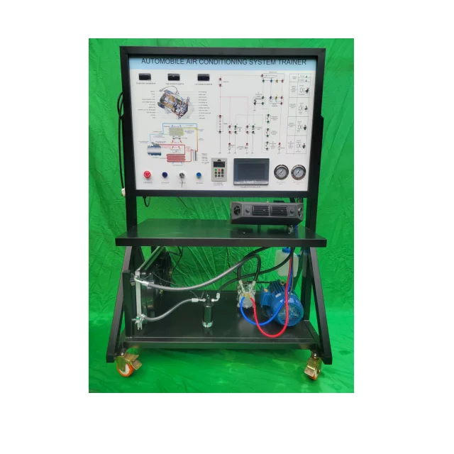 AUTOMOBILE AIR CONDITIONING SYSTEM TRAINER  (training experiment apparatus  teaching bench education didactic trainer)