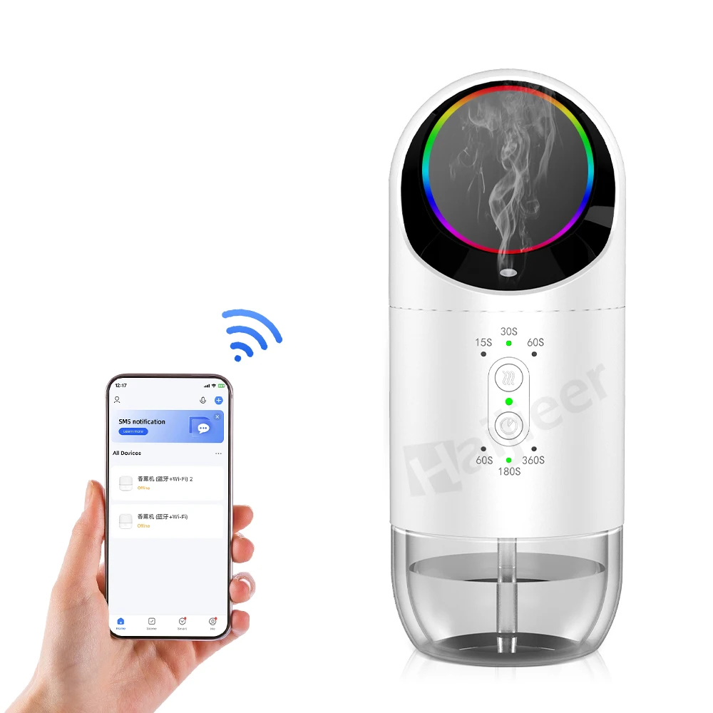 Smart Fragrance Device Waterless Aroma Essential Oil Electric Diffusers Luxury Scenting Machine Plug in Scent Diffuser Wifi