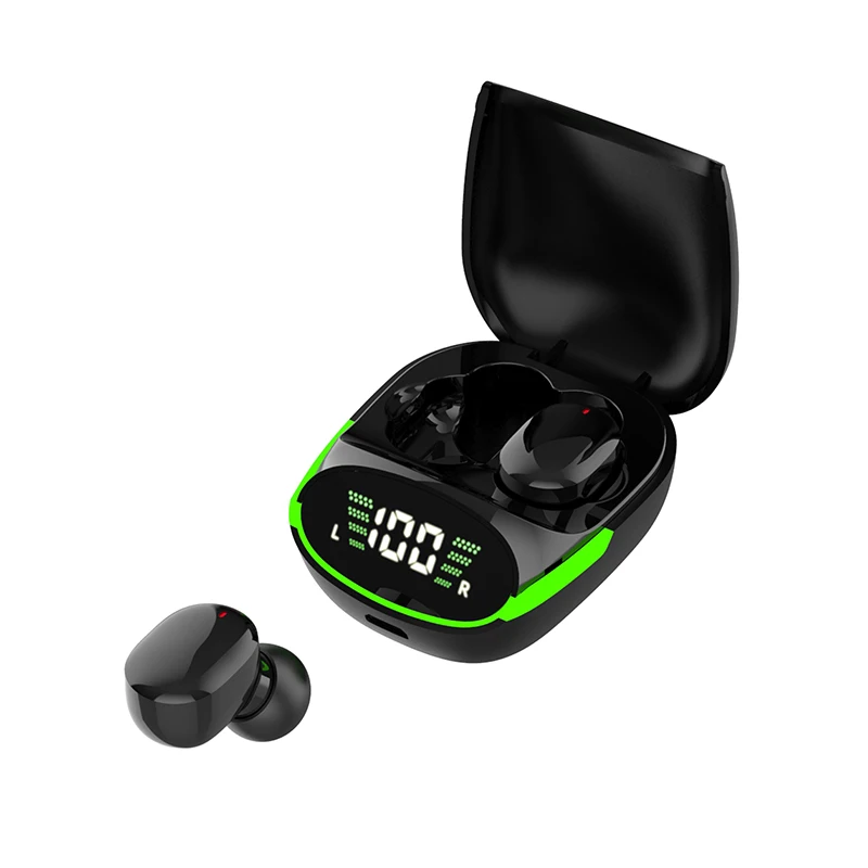 2022 new wireless headphones TWS headphone earplugs, BT 5.1 portable mini smart touch TG06 LED display sports game headphones