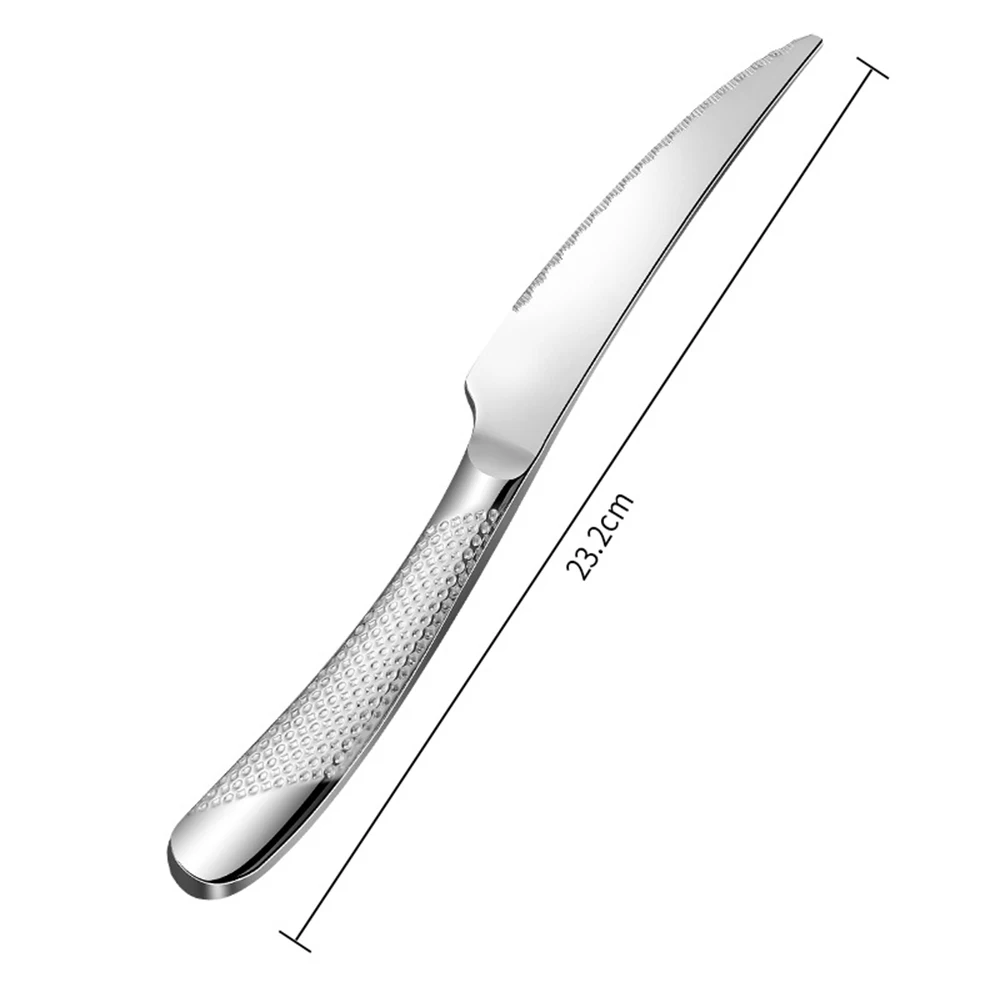 High quality hotel stainless steel cutlery wholesale dinner spoon and fork knife buffet metal cutlery