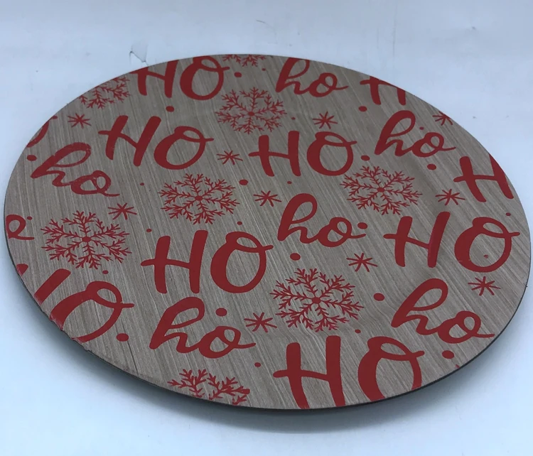 Round Wedding  Decorative Fancy Sublimation  Plastic  Plates