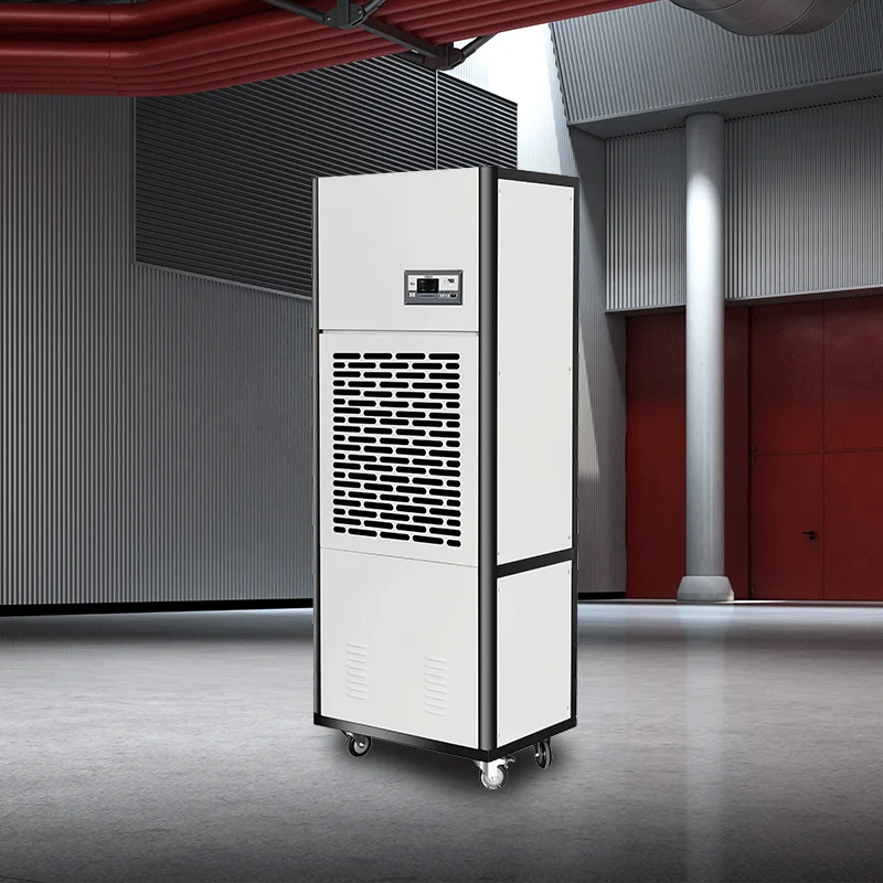 Portable Automatic Defrost Air Dehumidifier and Moisture Absorber Combination