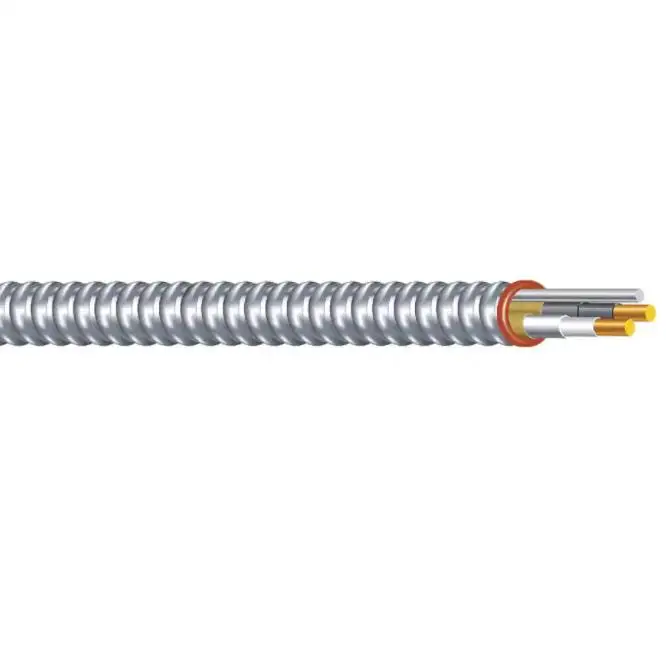 Explosion proof Instrument cable 1pair AWG16 with CORRUGATED METAL ARMOR OF AC90 Galvanized