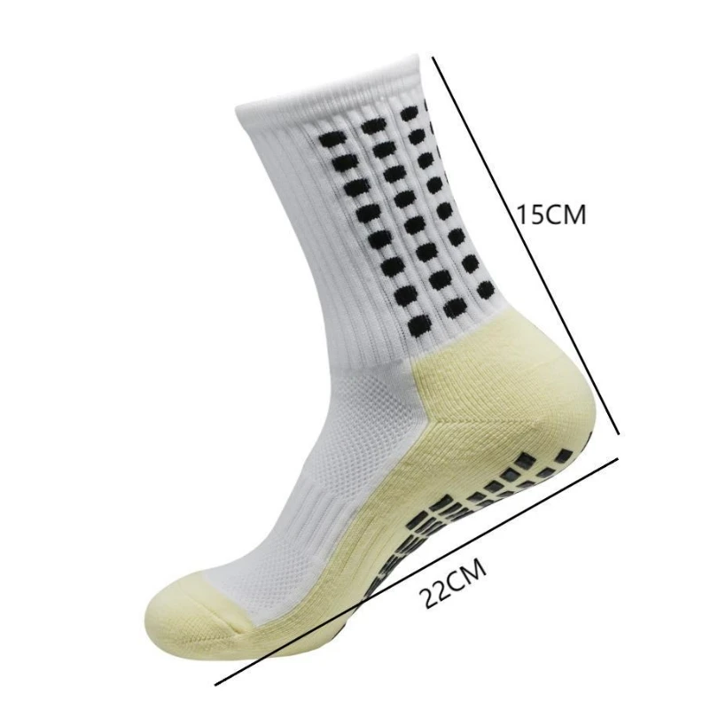 Wholesale anti-slip soccer socks custom logo non-slip soccer sock mens sports football ankle grip socks