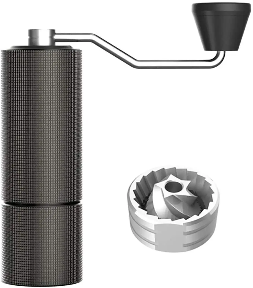 Manual coffee grinder stainless steel adjustable ese small espresso pods metal machine coffee bagging
