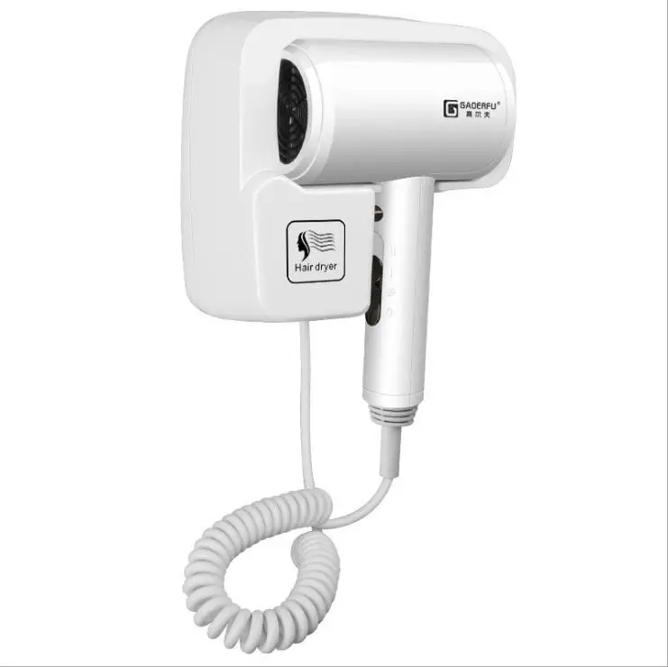 
2020 Hot sale Hotel dedicated wall-mounted Hair Dryer toilet bathroom household Turbo hair dryer free punch no noise hair dryer 