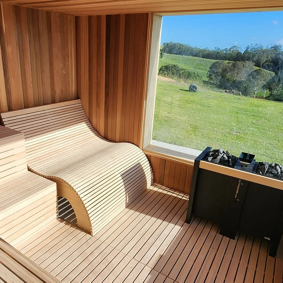 Custom Copmlete Designed Spa Massage Sauna Treatment Project Sauna Steam Outdoor Wet Steam 2-4 Persons Outdoor Wooden Sauna