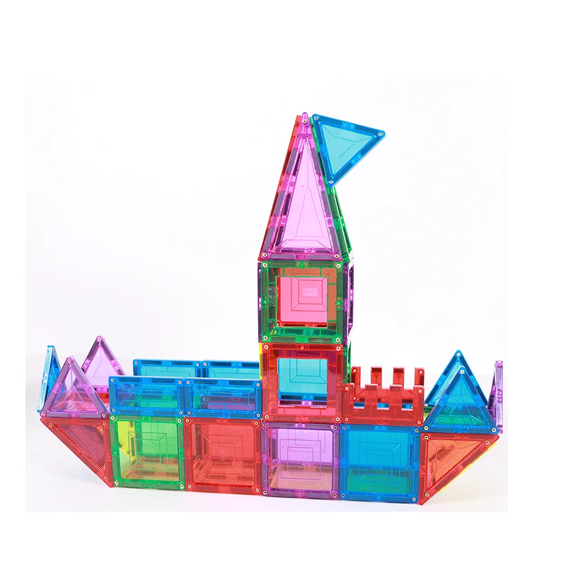 Online hot sale magnet building tiles magnetic blocks toys for child wholesale hot toys&baby games magna tiles educational