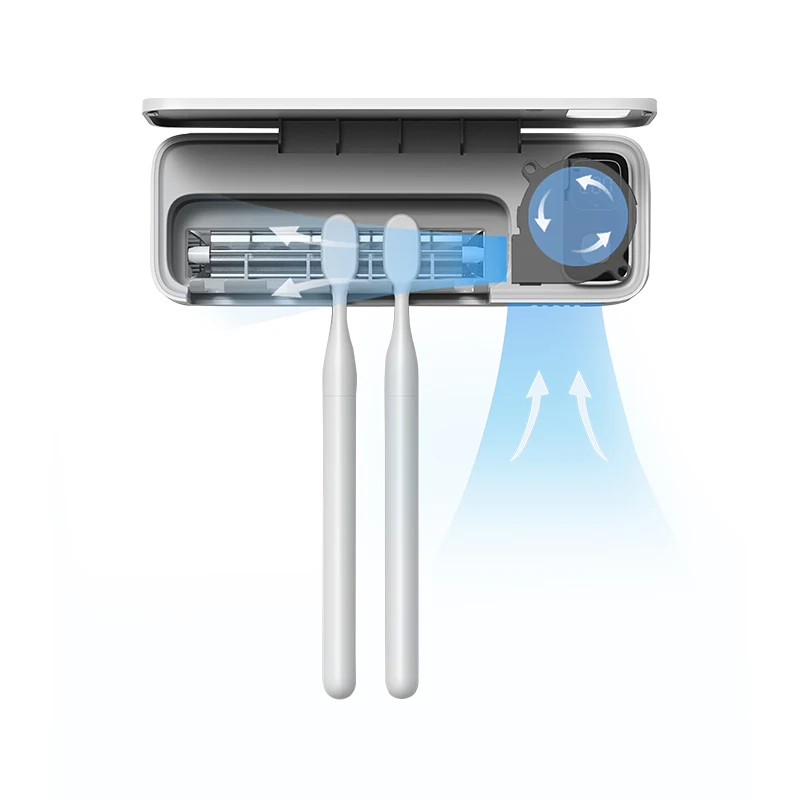 New Toothbrush Sterilizer Wall Mounted Portable Toothbrush Holder With Fan Dryer Nice for Family