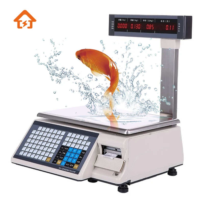 bascula digital de peso barcode weighing scales scale seca Label Printing Scale with