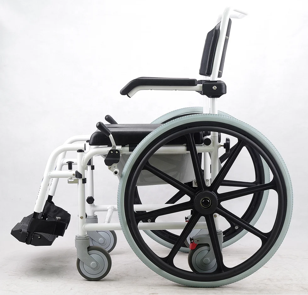 manual commode aluminum wheelchair