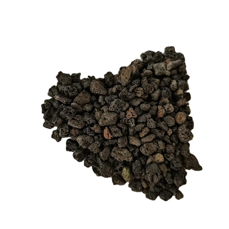 Good quality and low price of red lava stone volcanic rock for garden road paving