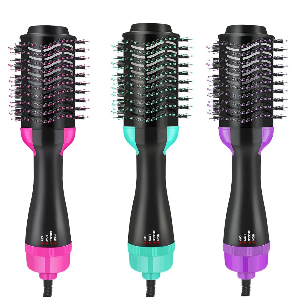 
Professional 3 In 1 Hair Dryer & Volumizing Brush Stock One Step Hair Dryer And Styler Electric Hot Air Brush 