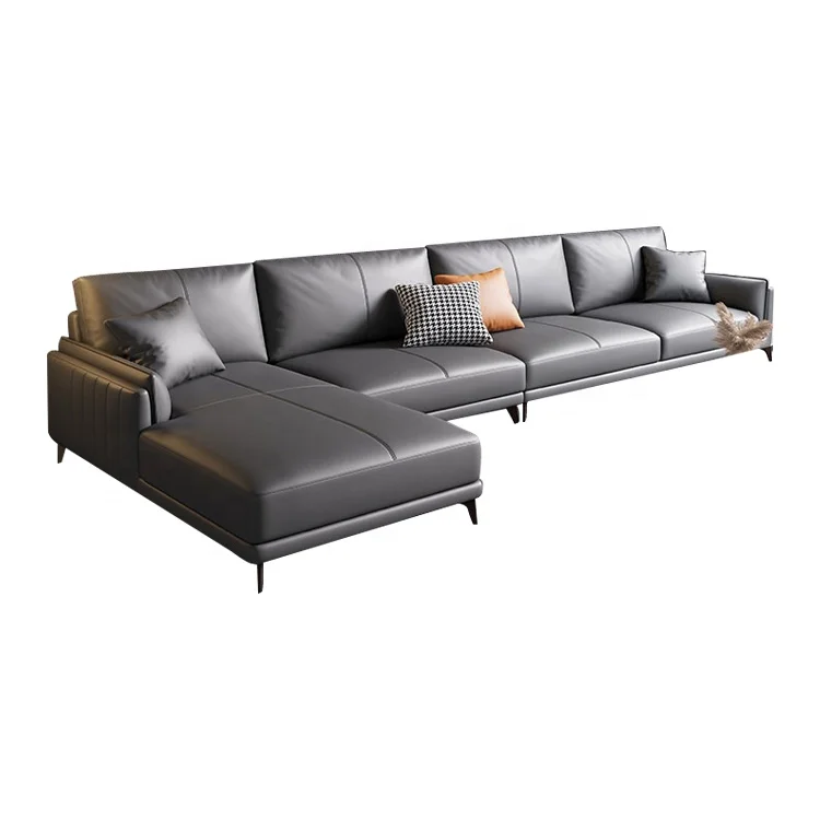 
Custom Hot Design White Color Living Room Modern Contemporary Furniture Sectional Leather Sofa With CE Certificate 